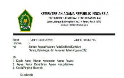 Bantuan Sarana Prasarana Madrasah Tahun Anggaran 2025